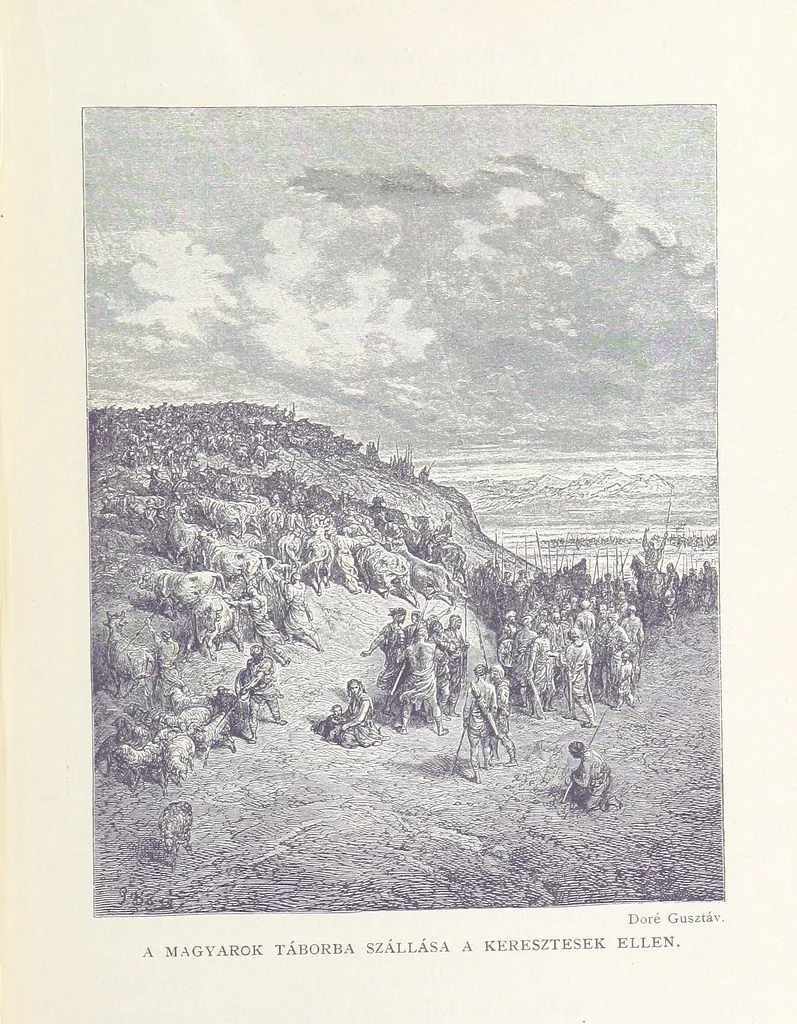 An illustration from A magyar nemzet története regényes rajzokban ... Ötödik képes kiadás, 1898, leaf 141