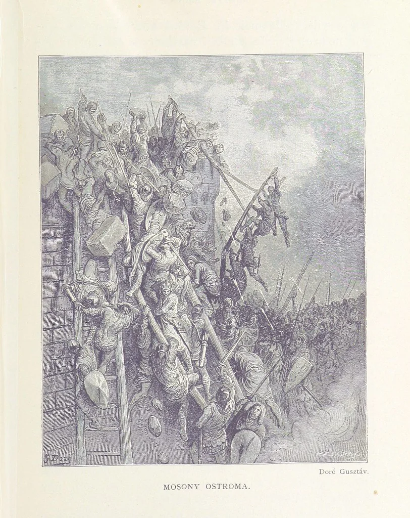 An illustration from A magyar nemzet története regényes rajzokban ... Ötödik képes kiadás, 1898, leaf 143