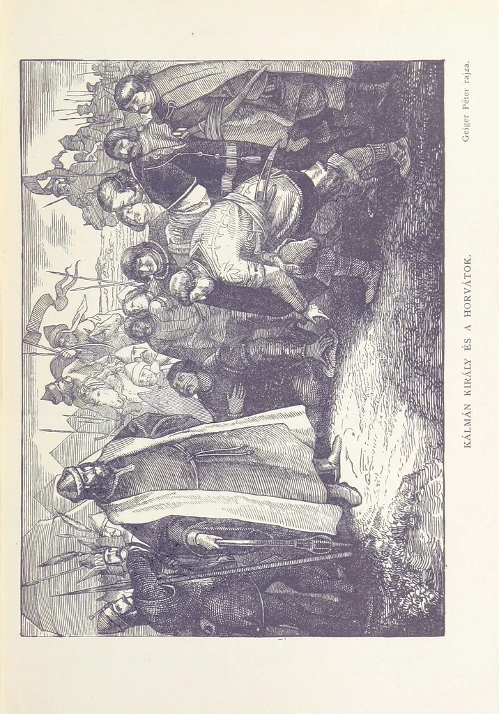 An illustration from A magyar nemzet története regényes rajzokban ... Ötödik képes kiadás, 1898, leaf 147