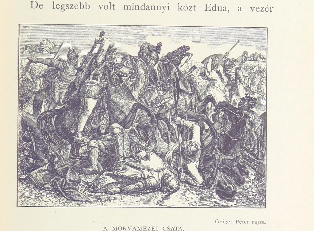 An illustration from A magyar nemzet története regényes rajzokban ... Ötödik képes kiadás, 1898, leaf 213