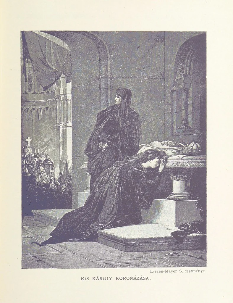 An illustration from A magyar nemzet története regényes rajzokban ... Ötödik képes kiadás, 1898, leaf 253