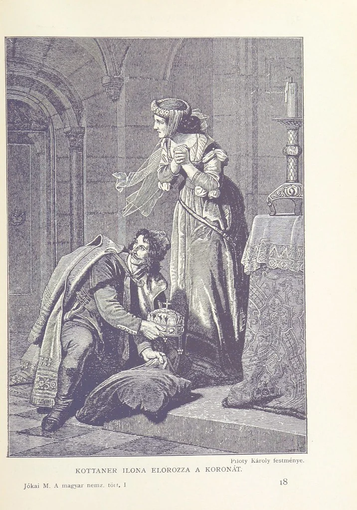 An illustration from A magyar nemzet története regényes rajzokban ... Ötödik képes kiadás, 1898, leaf 279