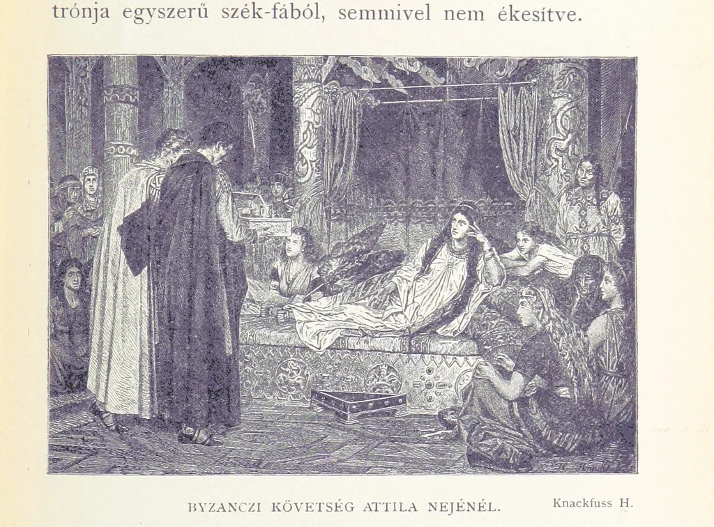 An illustration from A magyar nemzet története regényes rajzokban ... Ötödik képes kiadás, 1898, leaf 29