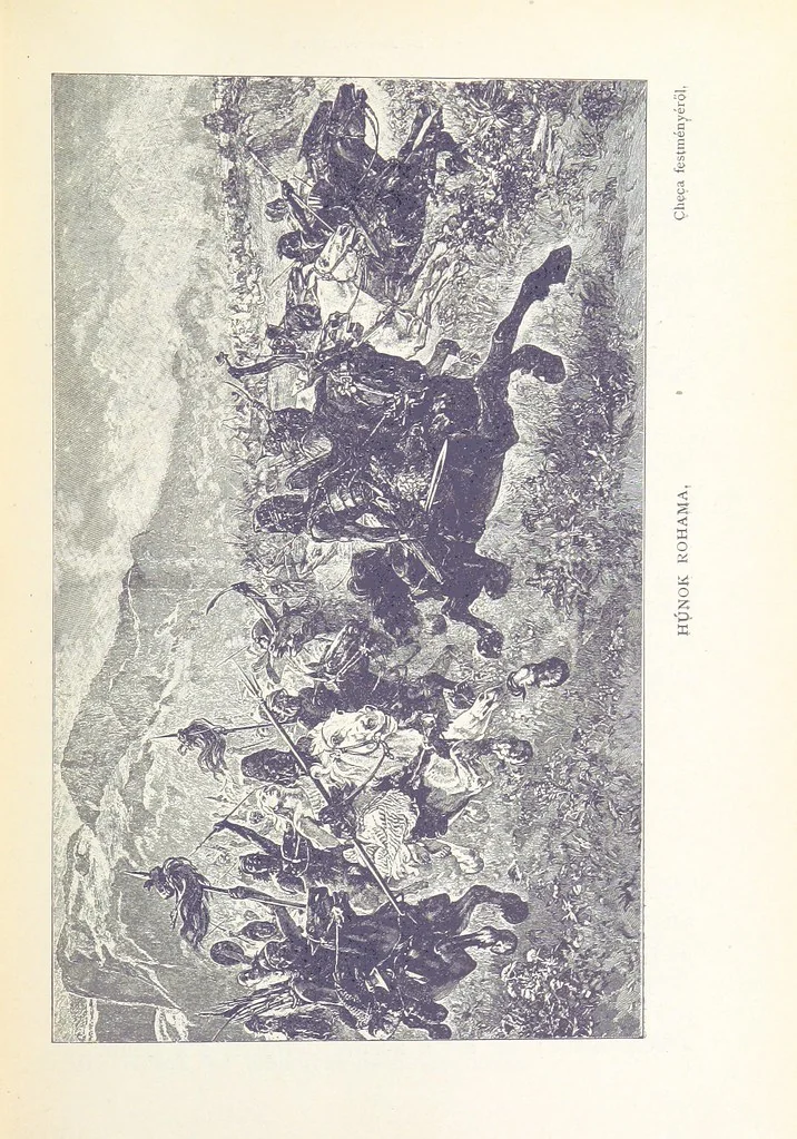 An illustration from A magyar nemzet története regényes rajzokban ... Ötödik képes kiadás, 1898, leaf 35
