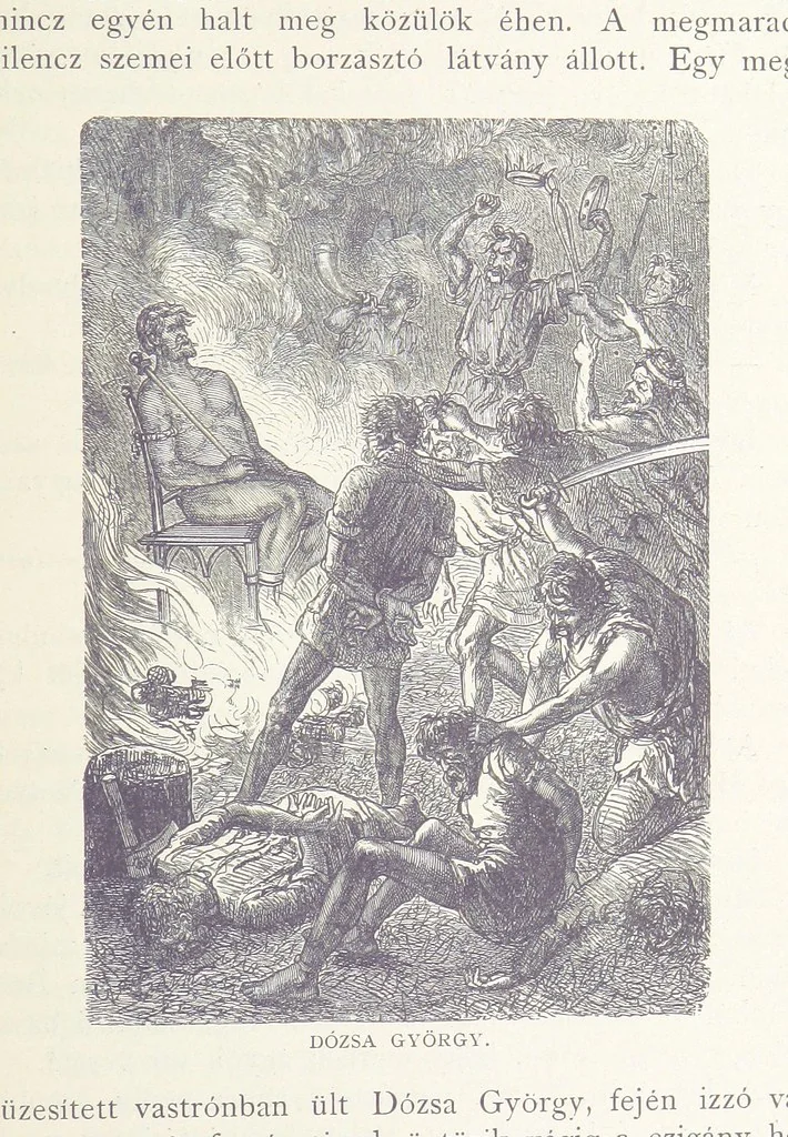 An illustration from A magyar nemzet története regényes rajzokban ... Ötödik képes kiadás, 1898, leaf 411