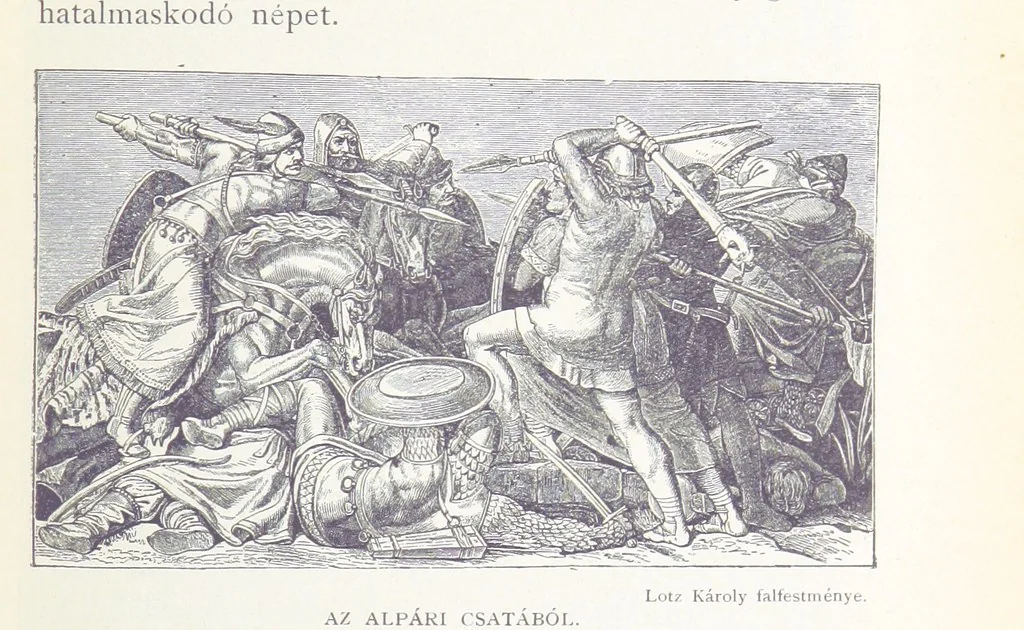 An illustration from A magyar nemzet története regényes rajzokban ... Ötödik képes kiadás, 1898, leaf 67