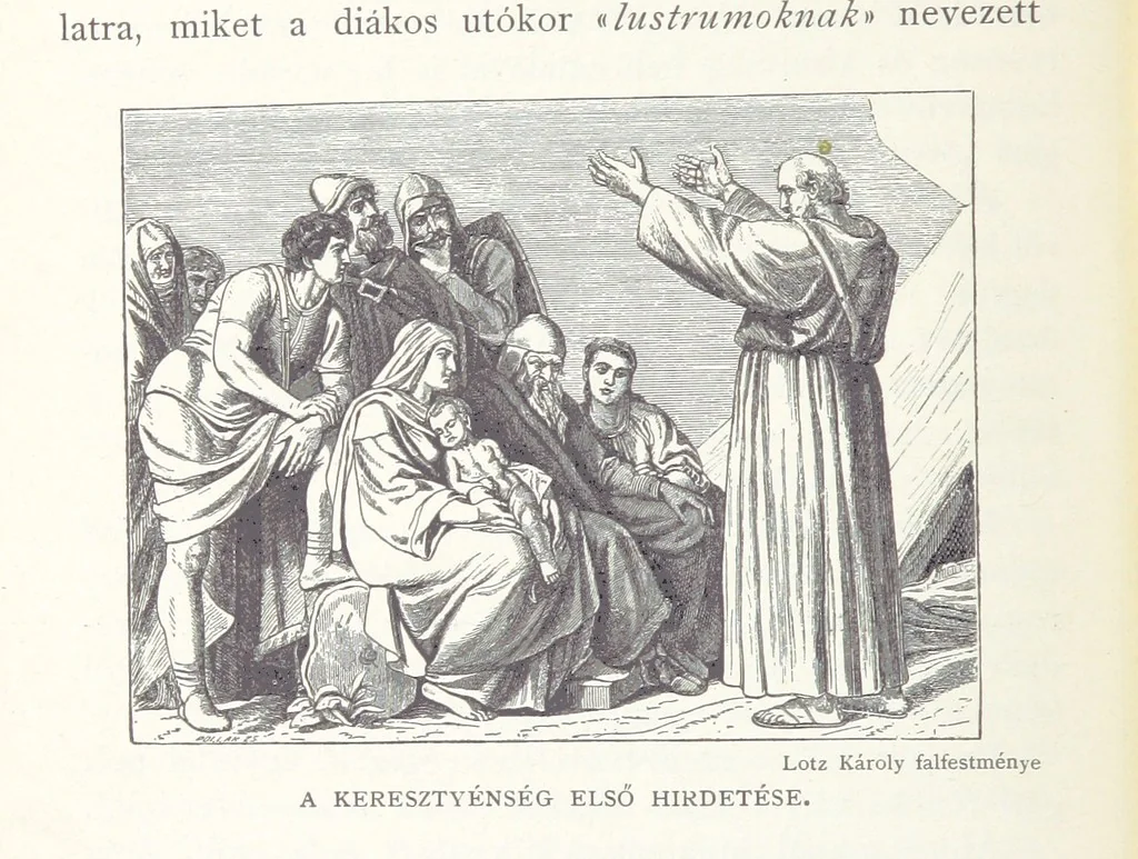 An illustration from A magyar nemzet története regényes rajzokban ... Ötödik képes kiadás, 1898, leaf 88