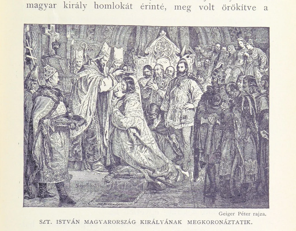 An illustration from A magyar nemzet története regényes rajzokban ... Ötödik képes kiadás, 1898, leaf 93