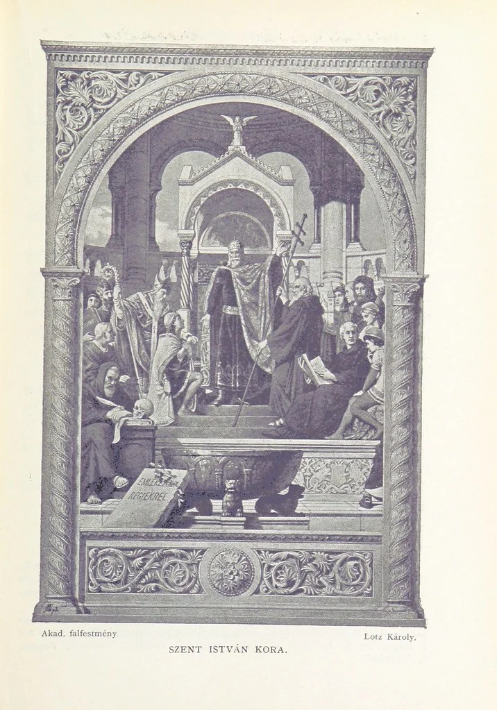 An illustration from A magyar nemzet története regényes rajzokban ... Ötödik képes kiadás, 1898, leaf 97