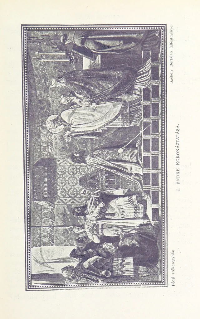 An illustration from A magyar nemzet története regényes rajzokban ... Ötödik képes kiadás, 1898, leaf 99