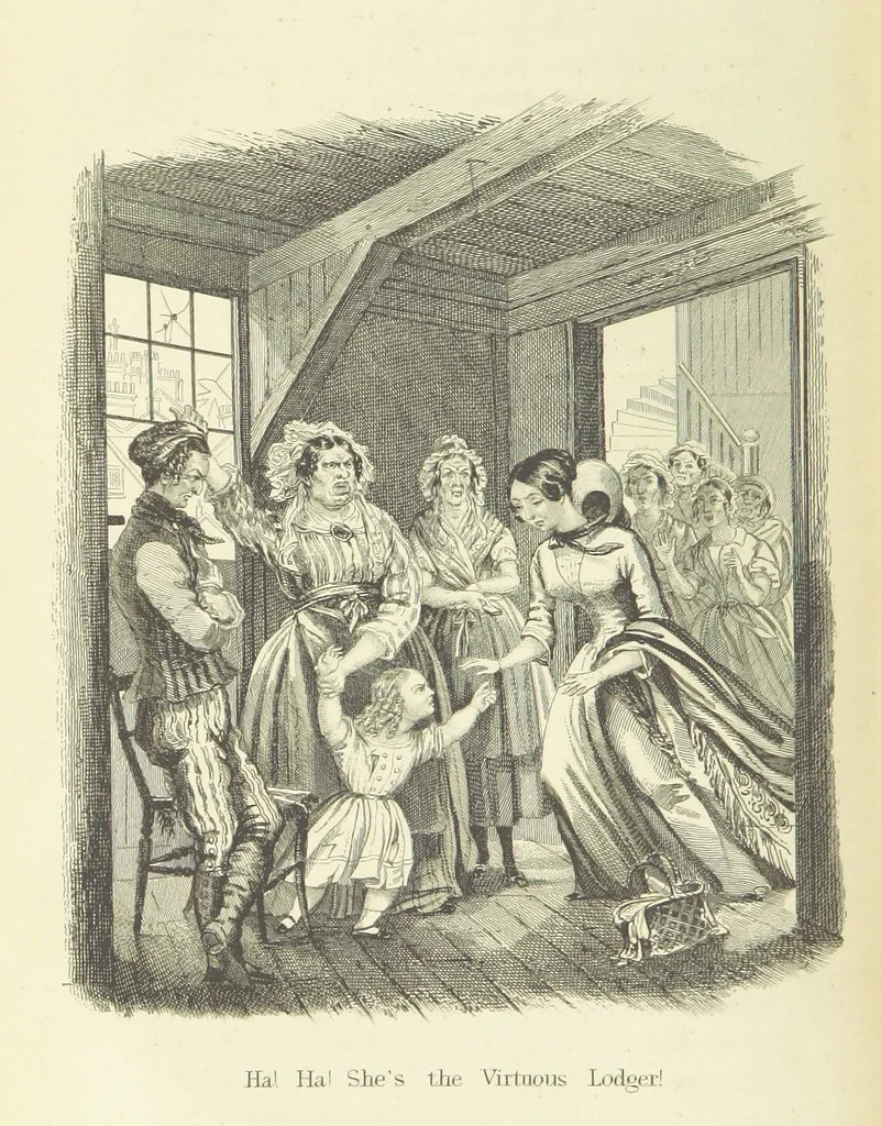 An illustration from The Lass and the Lady; or, Love's ladder. A tale of thrilling interest. [Completed by Thomas Frost. With plates, 1855, leaf 104