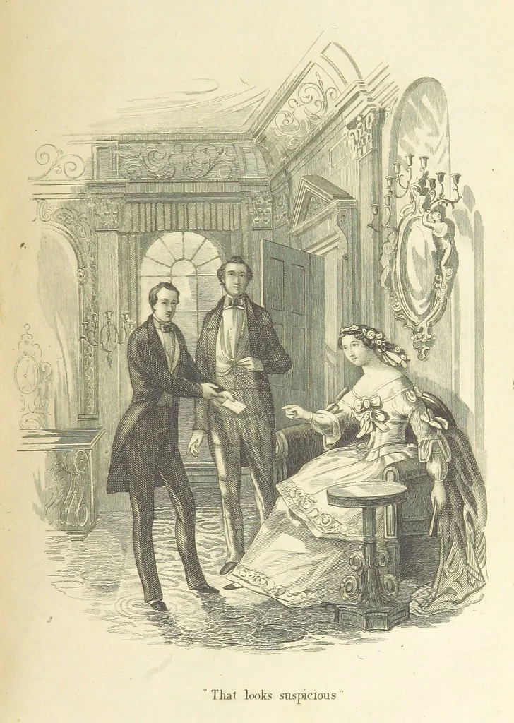 An illustration from The Lass and the Lady; or, Love's ladder. A tale of thrilling interest. [Completed by Thomas Frost. With plates, 1855, leaf 237