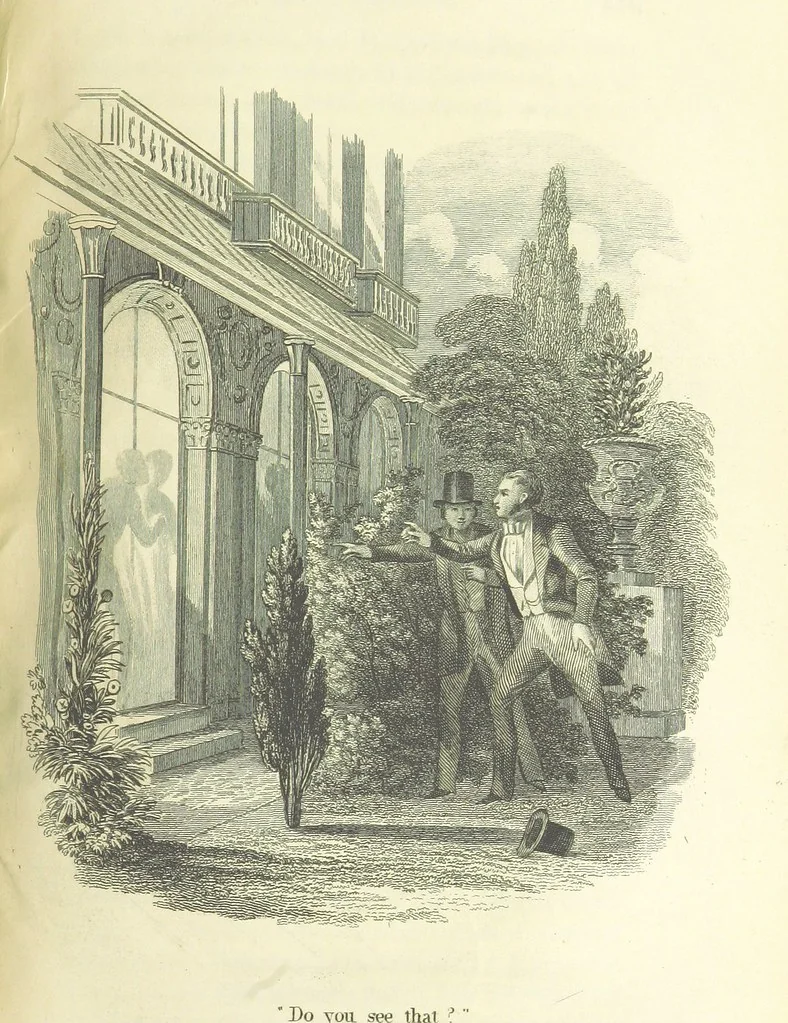 An illustration from The Lass and the Lady; or, Love's ladder. A tale of thrilling interest. [Completed by Thomas Frost. With plates, 1855, leaf 359