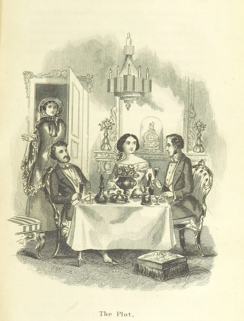 An illustration from The Lass and the Lady; or, Love's ladder. A tale of thrilling interest. [Completed by Thomas Frost. With plates, 1855, leaf 553