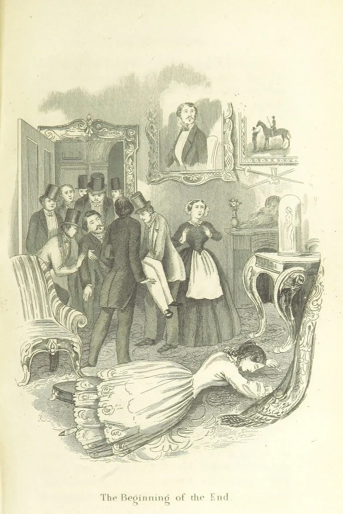 An illustration from The Lass and the Lady; or, Love's ladder. A tale of thrilling interest. [Completed by Thomas Frost. With plates, 1855, leaf 571