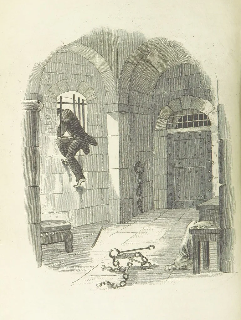 An illustration from The Lass and the Lady; or, Love's ladder. A tale of thrilling interest. [Completed by Thomas Frost. With plates, 1855, leaf 666