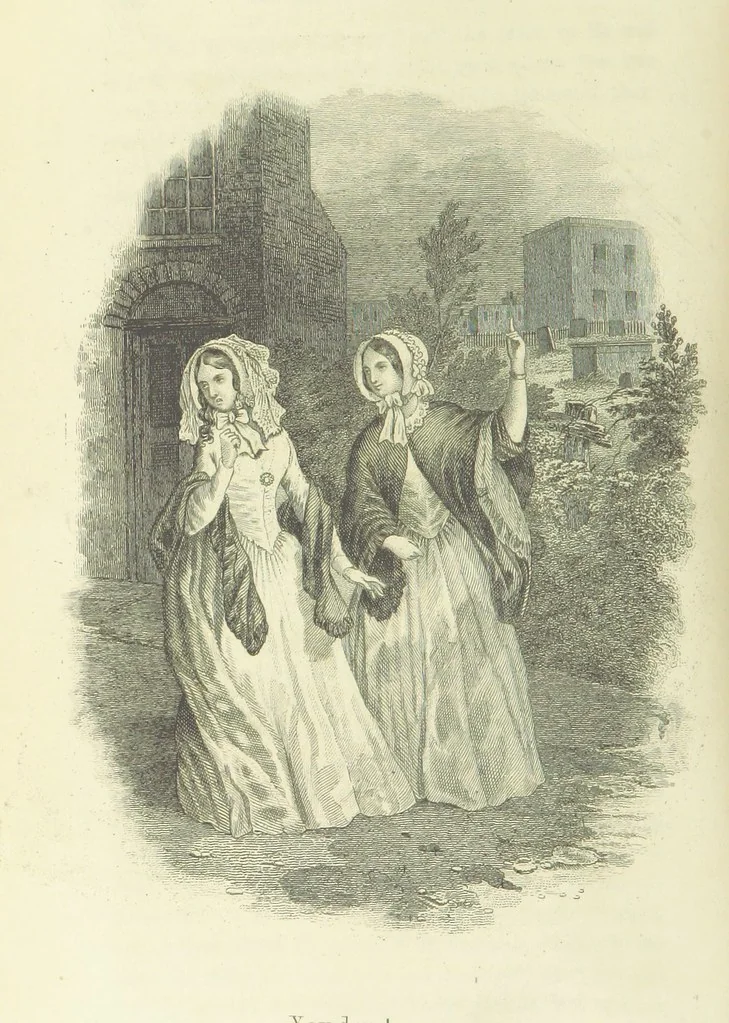 An illustration from The Lass and the Lady; or, Love's ladder. A tale of thrilling interest. [Completed by Thomas Frost. With plates, 1855, leaf 728