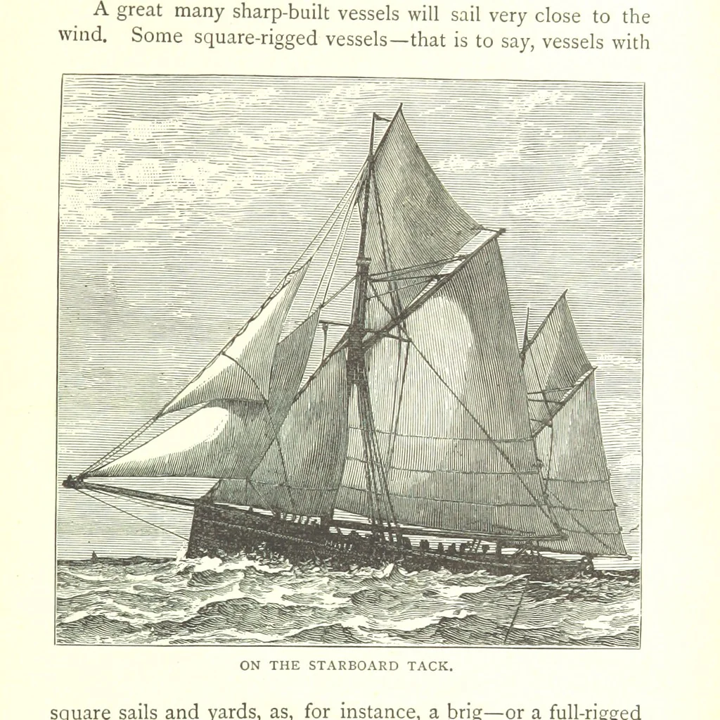 An illustration from Ships, Sailors, and the Sea, etc, 1887, leaf 129