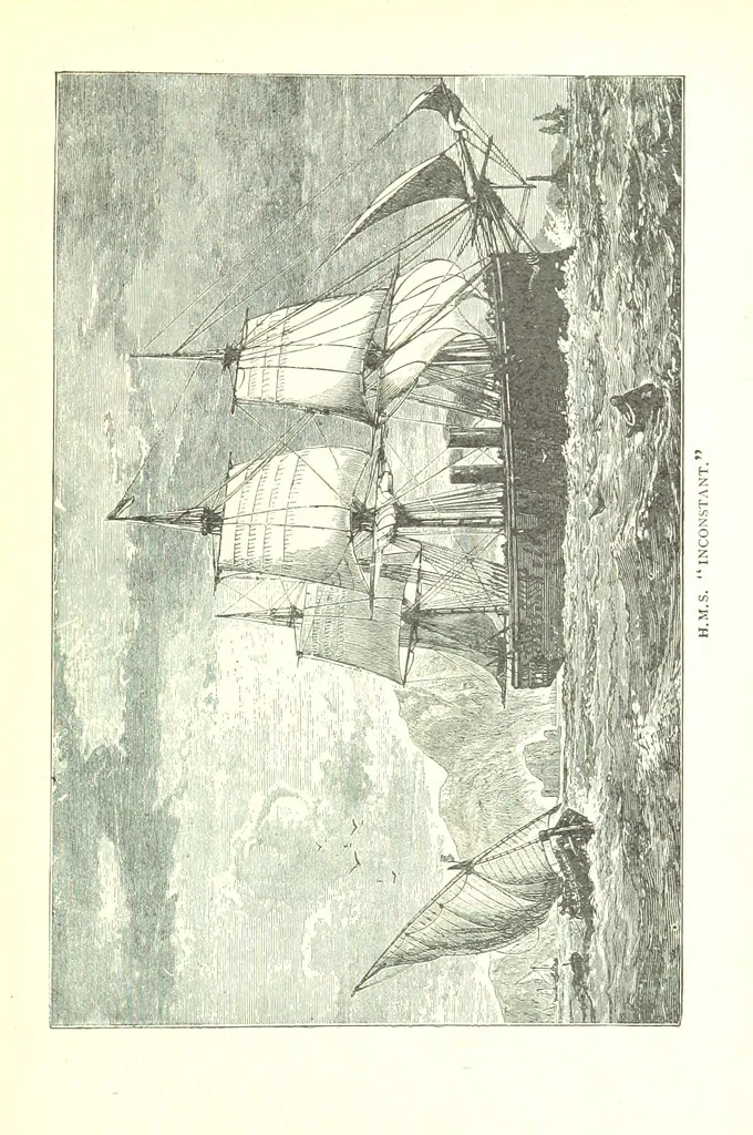 An illustration from Ships, Sailors, and the Sea, etc, 1887, leaf 181