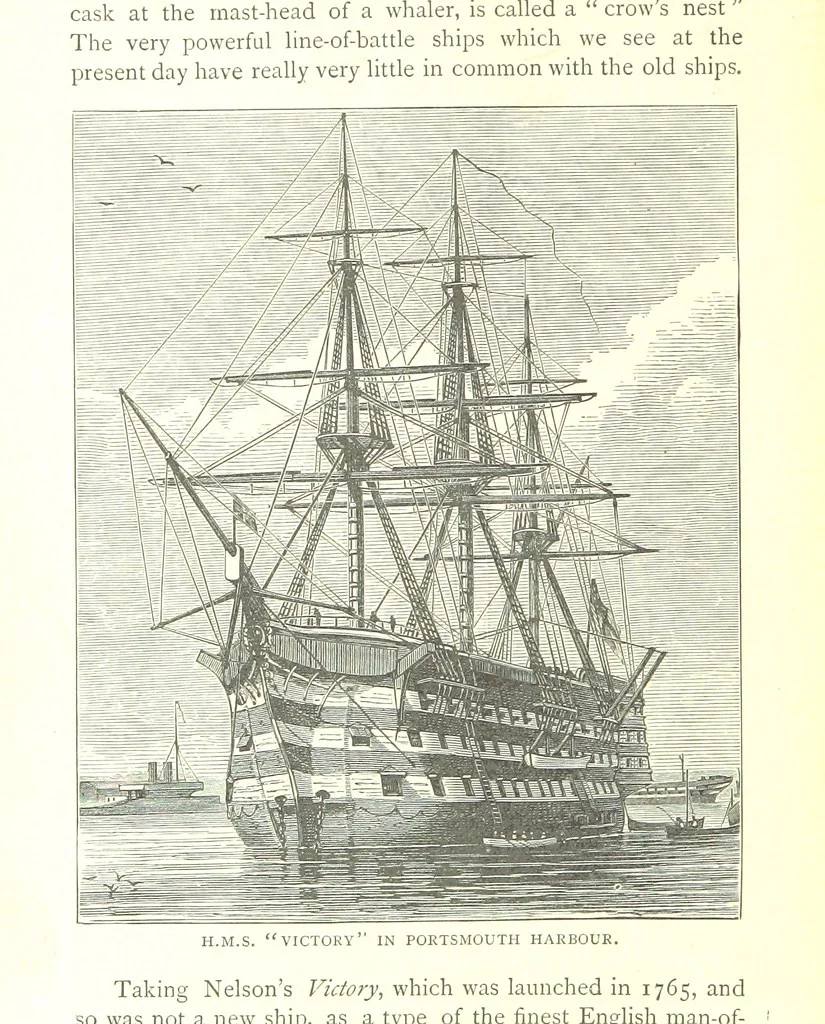 An illustration from Ships, Sailors, and the Sea, etc, 1887, leaf 182