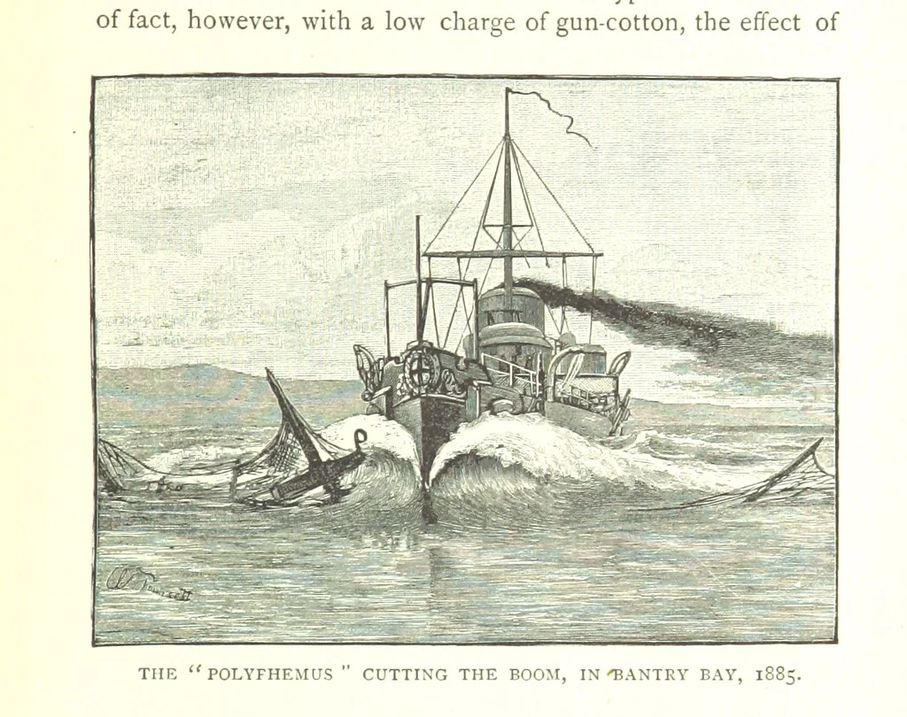 An illustration from Ships, Sailors, and the Sea, etc, 1887, leaf 191