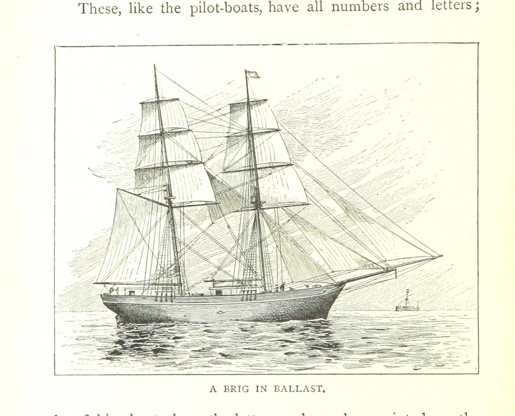 An illustration from Ships, Sailors, and the Sea, etc, 1887, leaf 24
