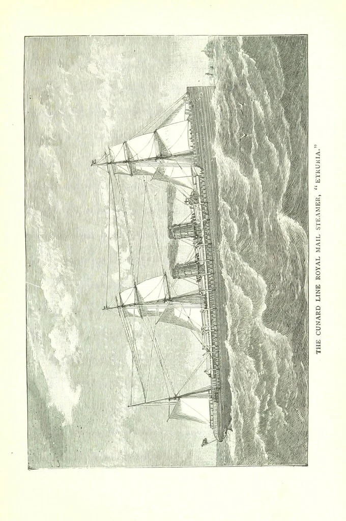 An illustration from Ships, Sailors, and the Sea, etc, 1887, leaf 261