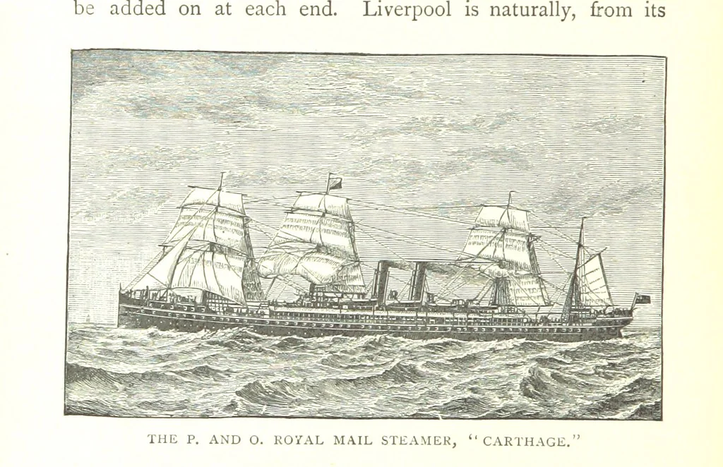 An illustration from Ships, Sailors, and the Sea, etc, 1887, leaf 264