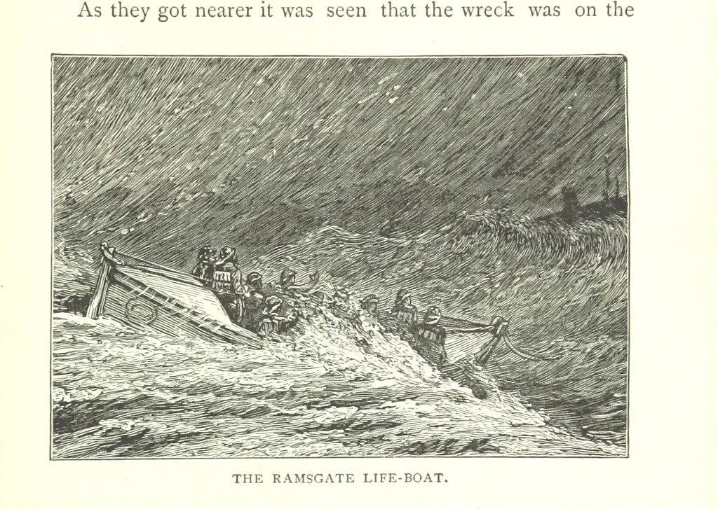 An illustration from Ships, Sailors, and the Sea, etc, 1887, leaf 297