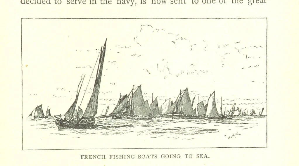 An illustration from Ships, Sailors, and the Sea, etc, 1887, leaf 311