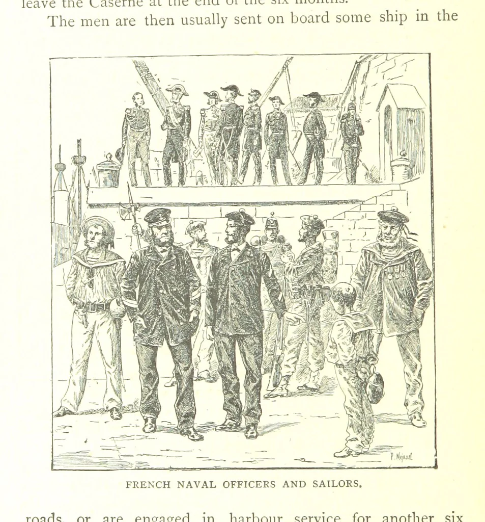 An illustration from Ships, Sailors, and the Sea, etc, 1887, leaf 312