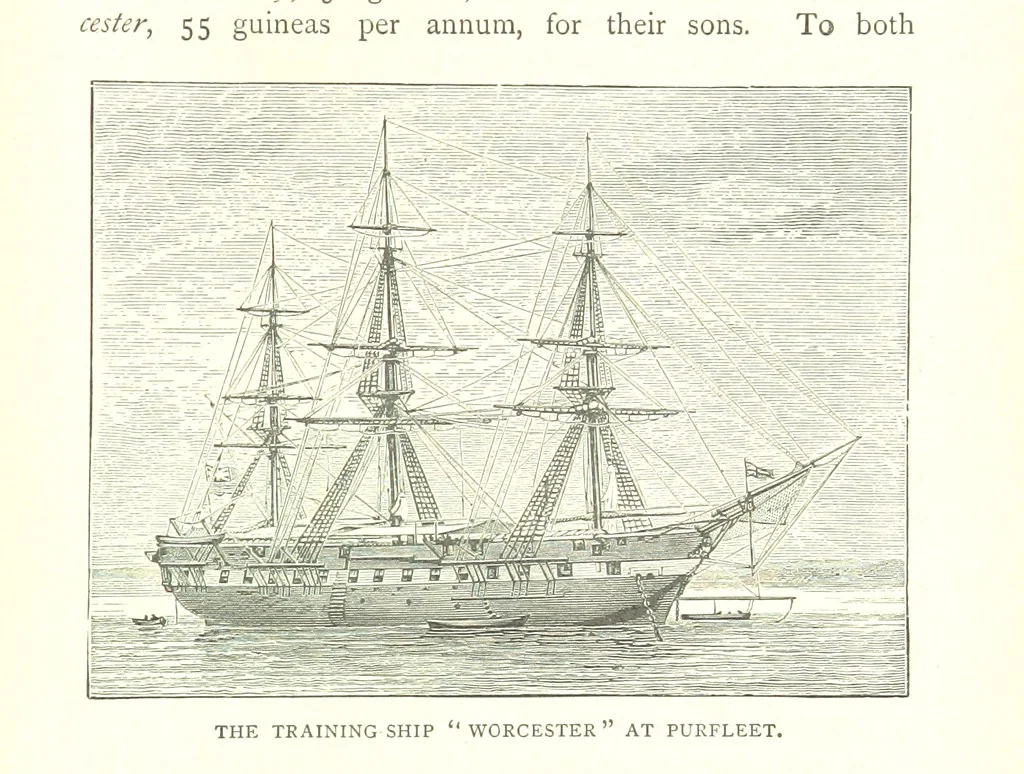 An illustration from Ships, Sailors, and the Sea, etc, 1887, leaf 321