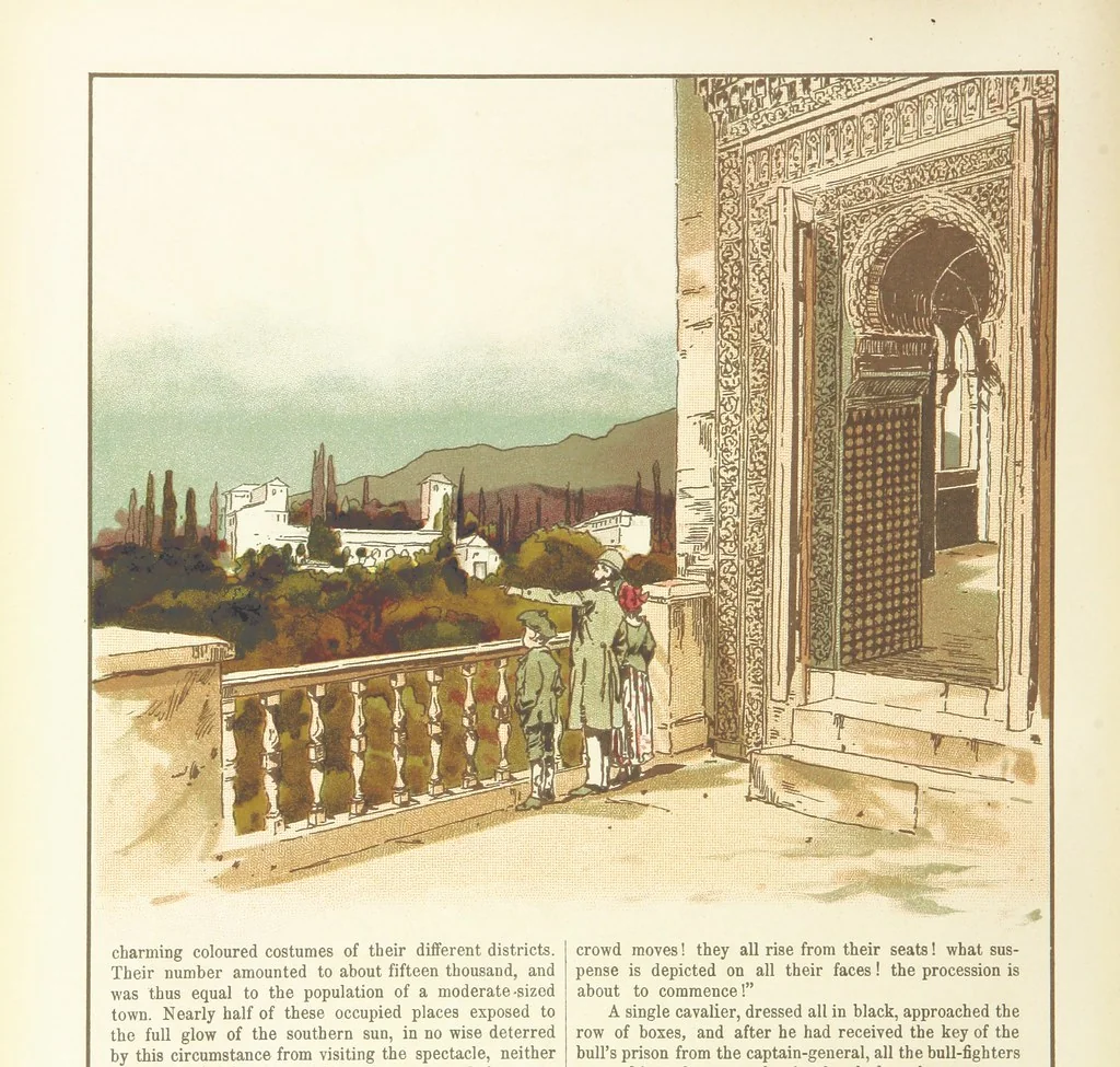 An illustration from A Journey round the World. With illustrations by C. Marr, 1888, leaf 12