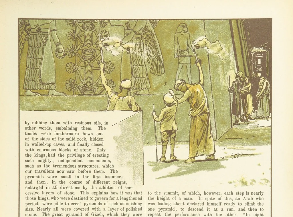 An illustration from A Journey round the World. With illustrations by C. Marr, 1888, leaf 19