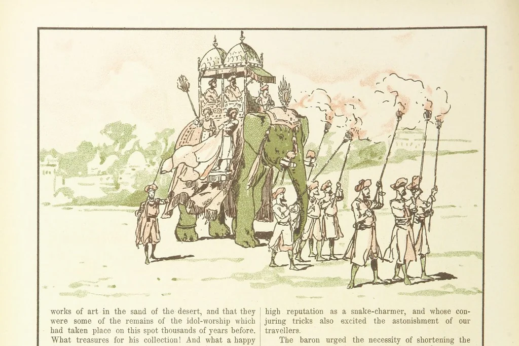 An illustration from A Journey round the World. With illustrations by C. Marr, 1888, leaf 22