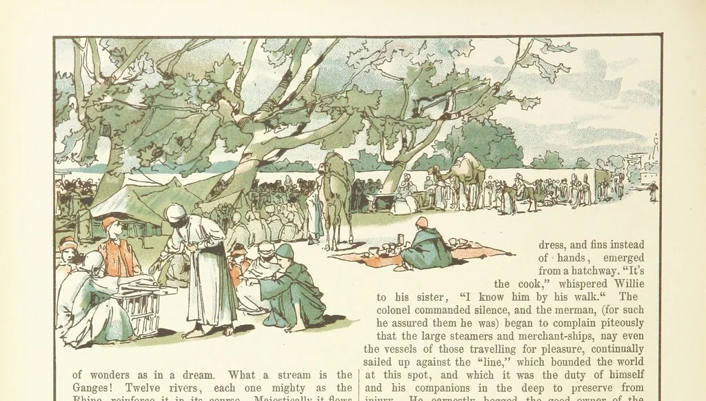 An illustration from A Journey round the World. With illustrations by C. Marr, 1888, leaf 26