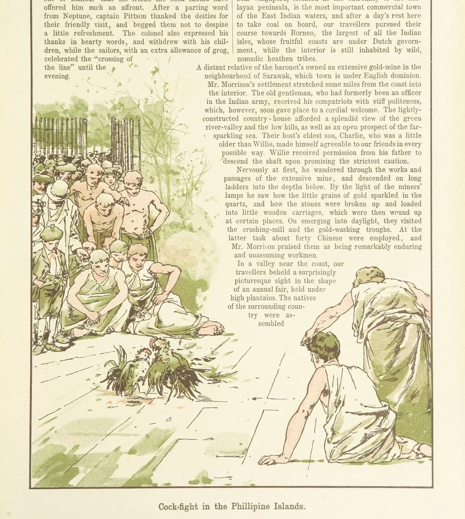 An illustration from A Journey round the World. With illustrations by C. Marr, 1888, leaf 27