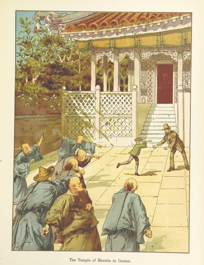 An illustration from A Journey round the World. With illustrations by C. Marr, 1888, leaf 29