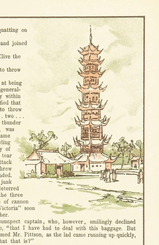 An illustration from A Journey round the World. With illustrations by C. Marr, 1888, leaf 31
