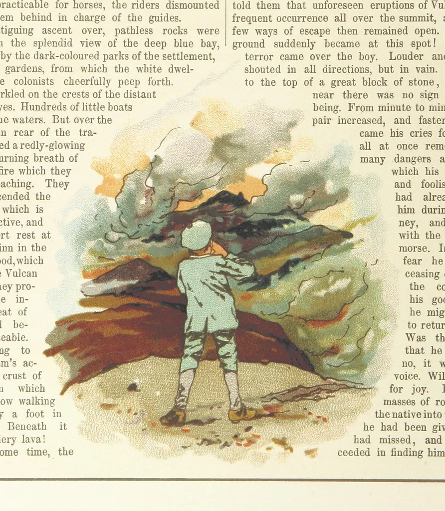 An illustration from A Journey round the World. With illustrations by C. Marr, 1888, leaf 32