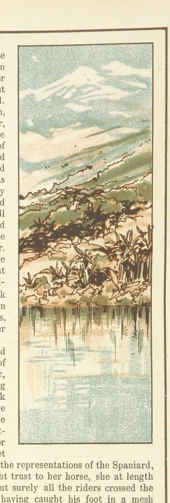 An illustration from A Journey round the World. With illustrations by C. Marr, 1888, leaf 38