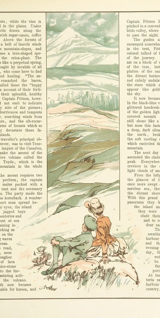 An illustration from A Journey round the World. With illustrations by C. Marr, 1888, leaf 43