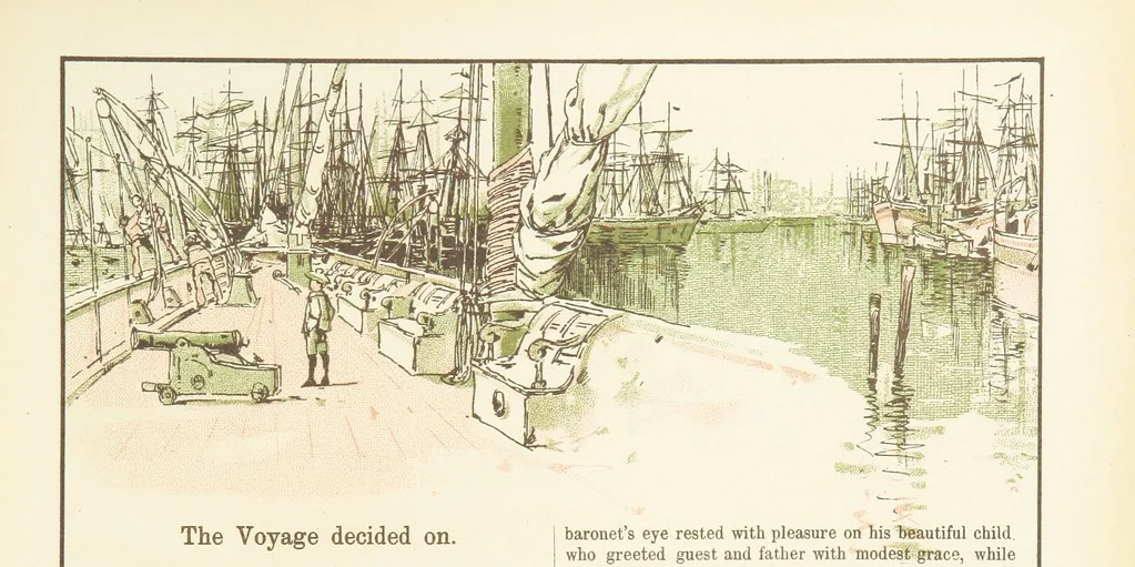 An illustration from A Journey round the World. With illustrations by C. Marr, 1888, leaf 7