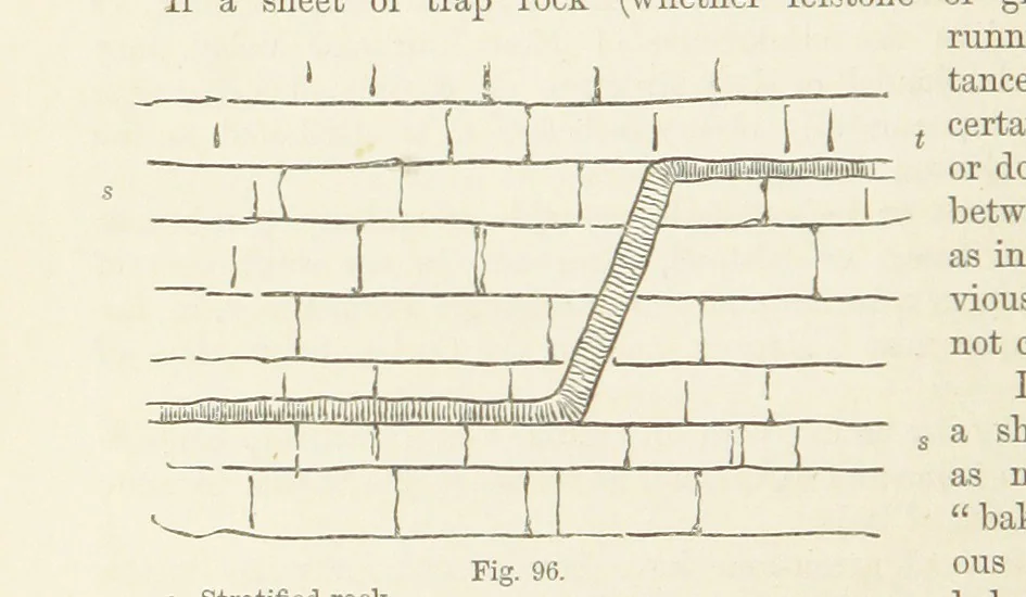 An illustration from The Student's Manual of Geology, 1862, leaf 350