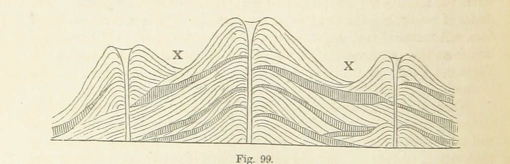 An illustration from The Student's Manual of Geology, 1862, leaf 360