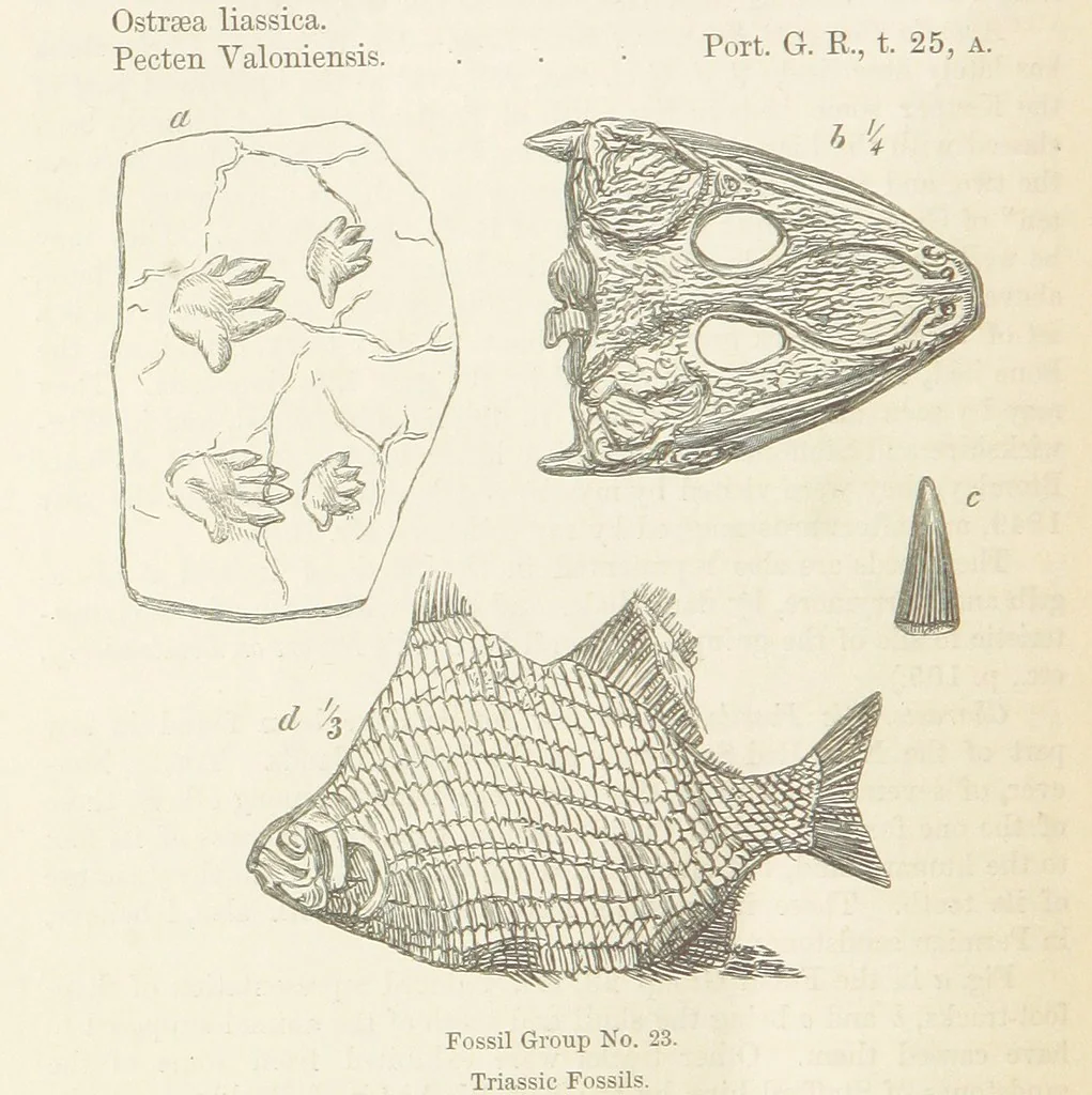An illustration from The Student's Manual of Geology, 1862, leaf 584