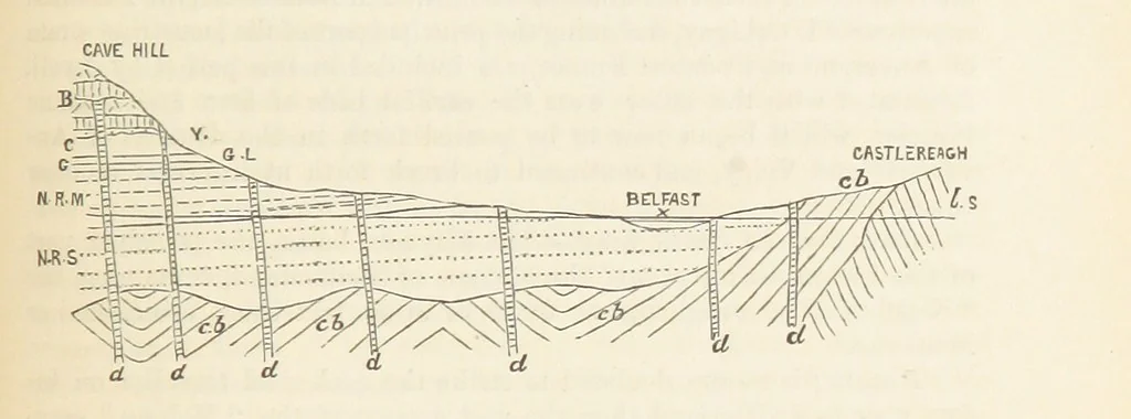 An illustration from The Student's Manual of Geology, 1862, leaf 689