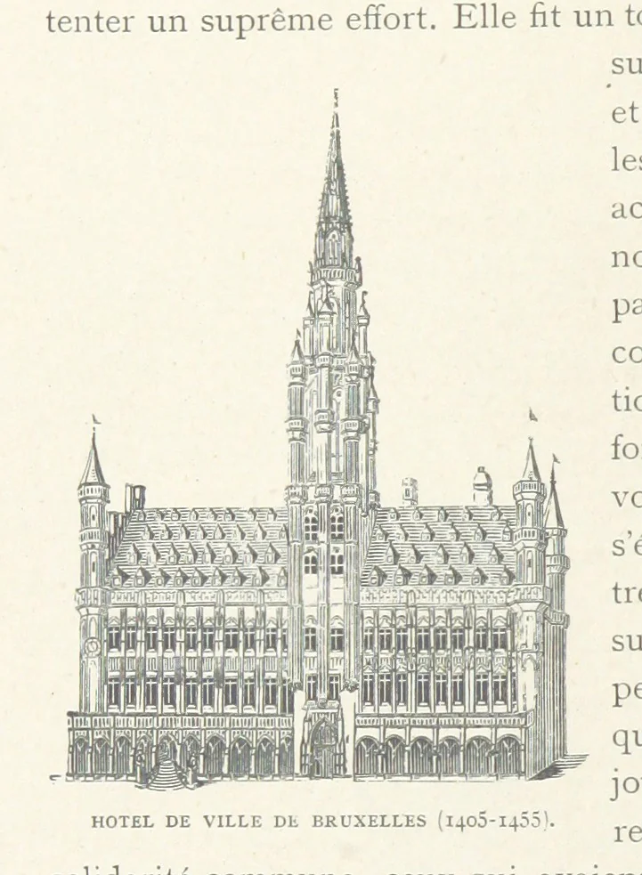 An illustration from Histoire de Belgique depuis les temps primitits jusqu'à nos jours. [With coloured illustrations, 1895, leaf 122
