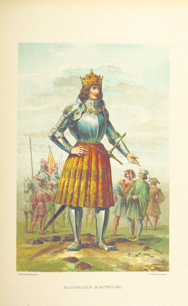 An illustration from Histoire de Belgique depuis les temps primitits jusqu'à nos jours. [With coloured illustrations, 1895, leaf 139