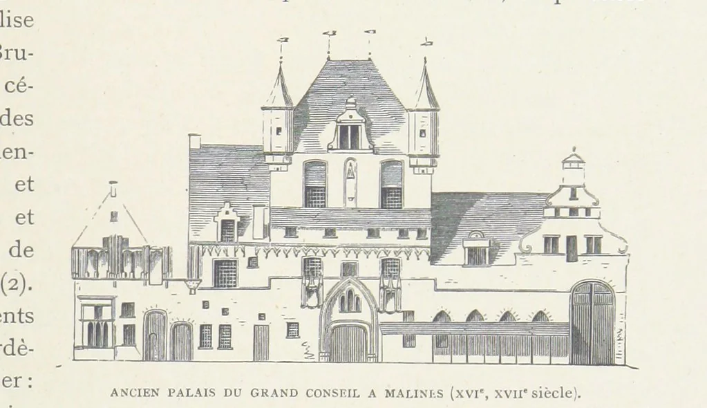 An illustration from Histoire de Belgique depuis les temps primitits jusqu'à nos jours. [With coloured illustrations, 1895, leaf 145
